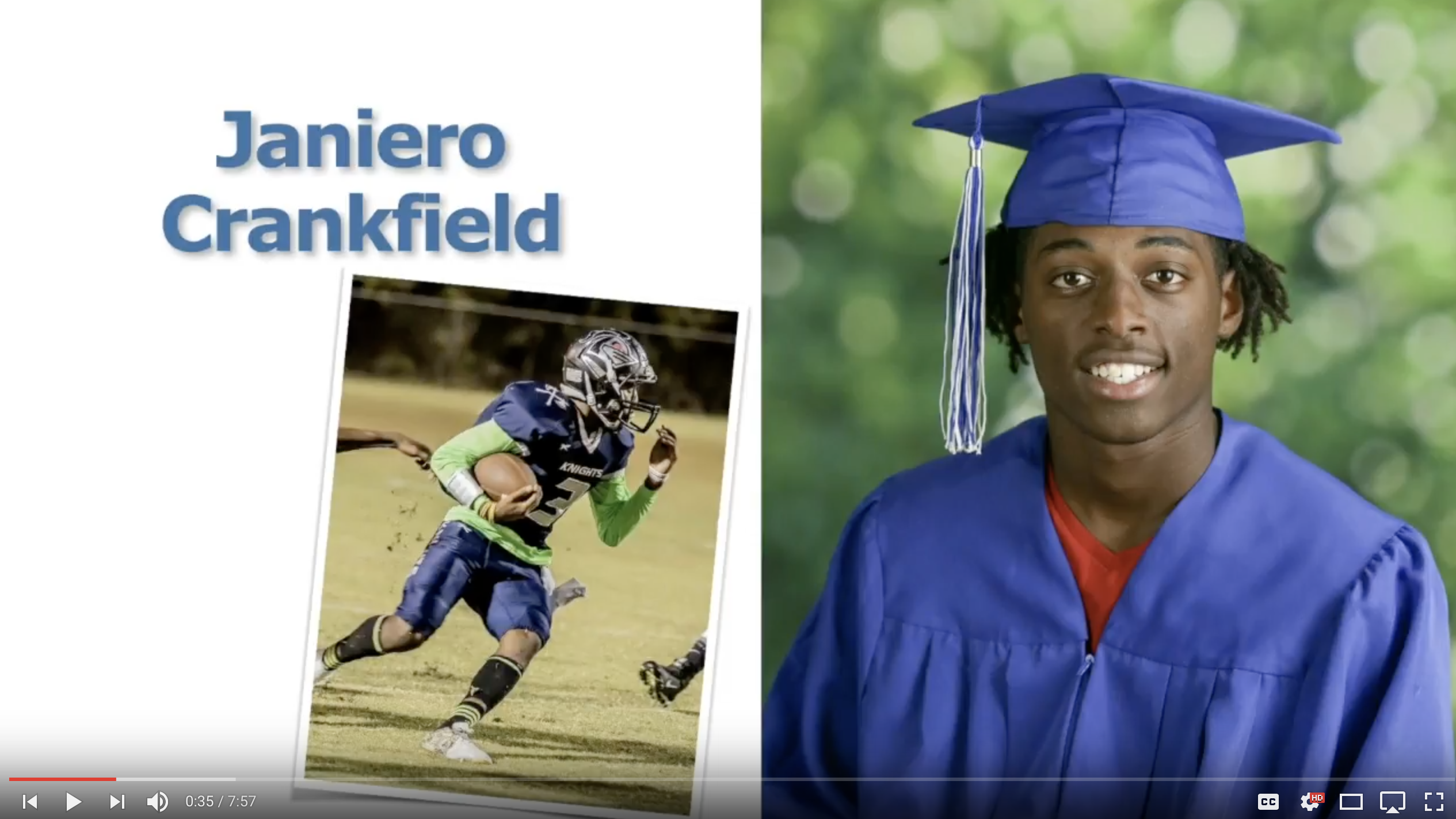 Janiero Crankfield - Class of 2017 - Clearwater Academy Int