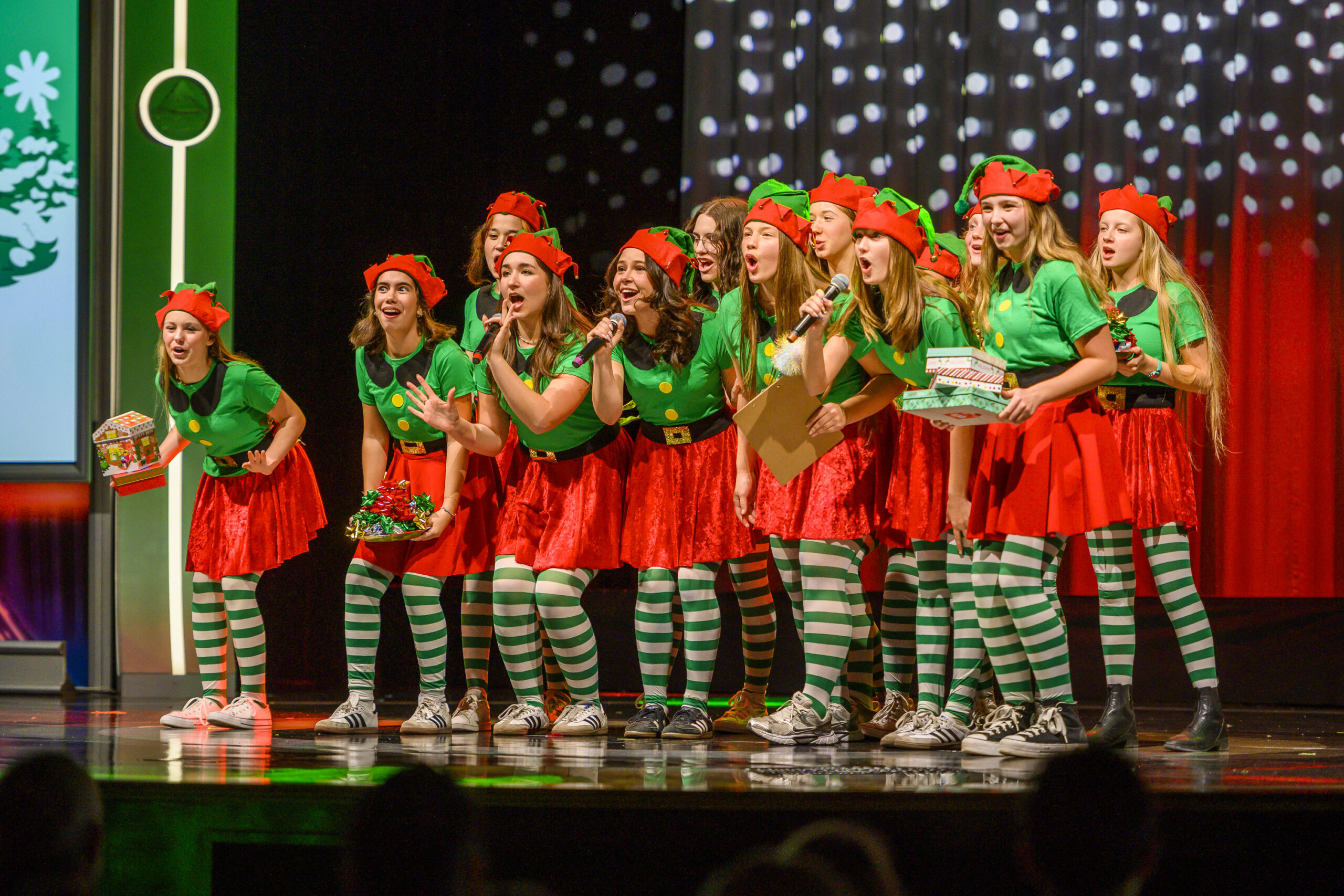 Performing Arts students on stage